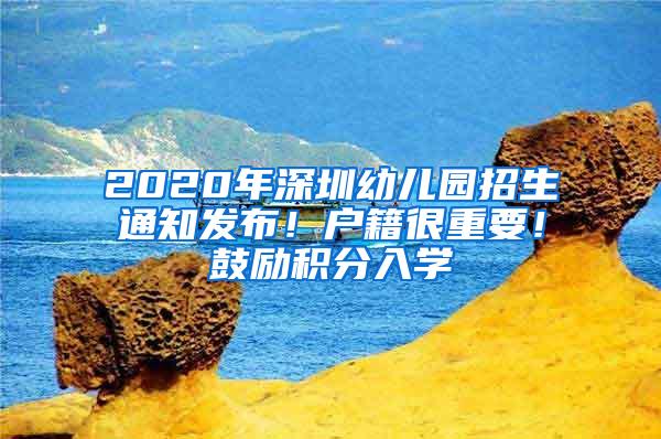 2020年深圳幼儿园招生通知发布！户籍很重要！鼓励积分入学