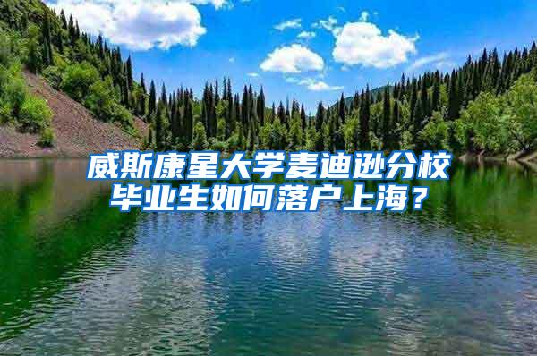 威斯康星大学麦迪逊分校毕业生如何落户上海？