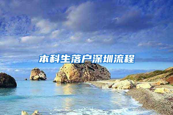 本科生落户深圳流程