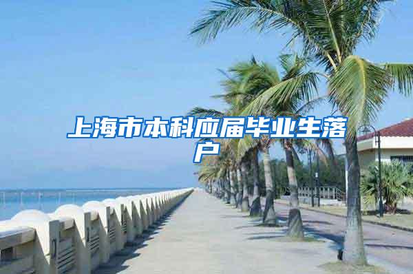 上海市本科应届毕业生落户