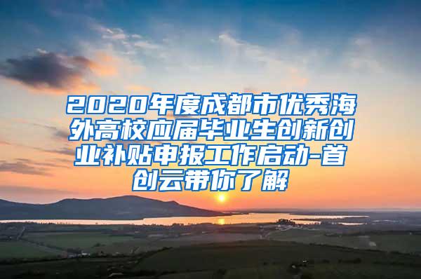 2020年度成都市优秀海外高校应届毕业生创新创业补贴申报工作启动-首创云带你了解