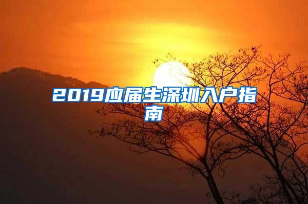 2019应届生深圳入户指南