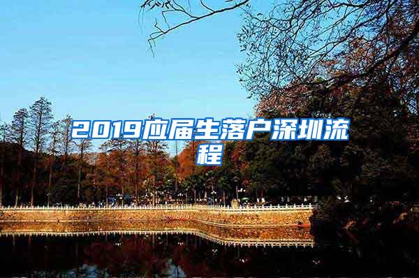 2019应届生落户深圳流程