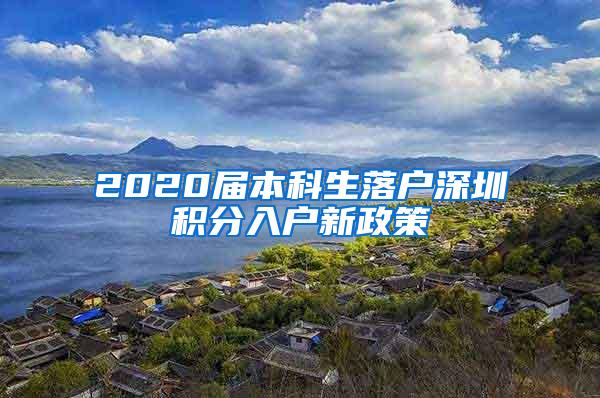 2020届本科生落户深圳积分入户新政策