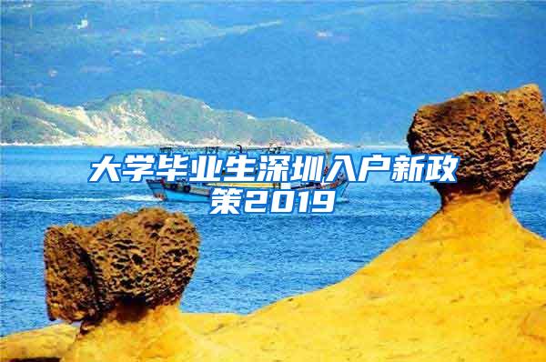 大学毕业生深圳入户新政策2019