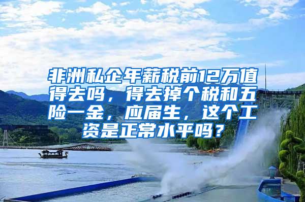 非洲私企年薪税前12万值得去吗，得去掉个税和五险一金，应届生，这个工资是正常水平吗？