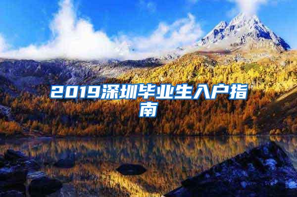 2019深圳毕业生入户指南