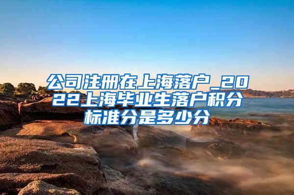 公司注册在上海落户_2022上海毕业生落户积分标准分是多少分