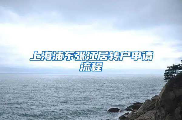 上海浦东张江居转户申请流程