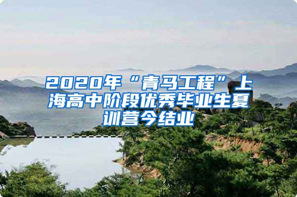 2020年“青马工程”上海高中阶段优秀毕业生夏训营今结业