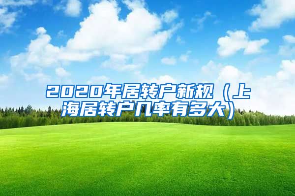 2020年居转户新规（上海居转户几率有多大）