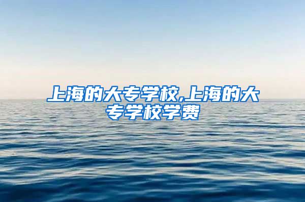 上海的大专学校,上海的大专学校学费