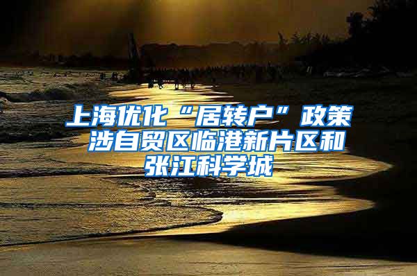 上海优化“居转户”政策 涉自贸区临港新片区和张江科学城