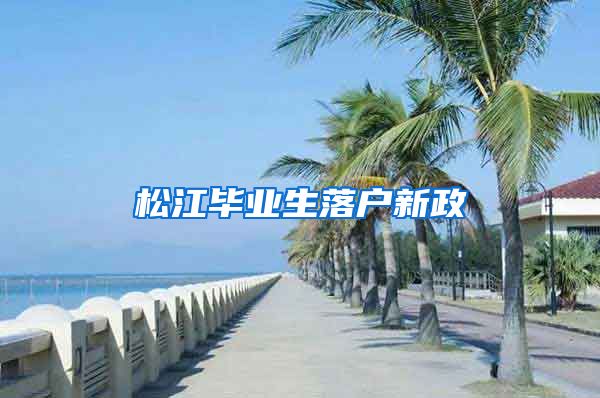 松江毕业生落户新政