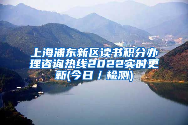 上海浦东新区读书积分办理咨询热线2022实时更新(今日／检测)