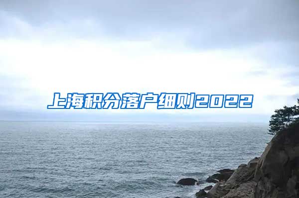 上海积分落户细则2022