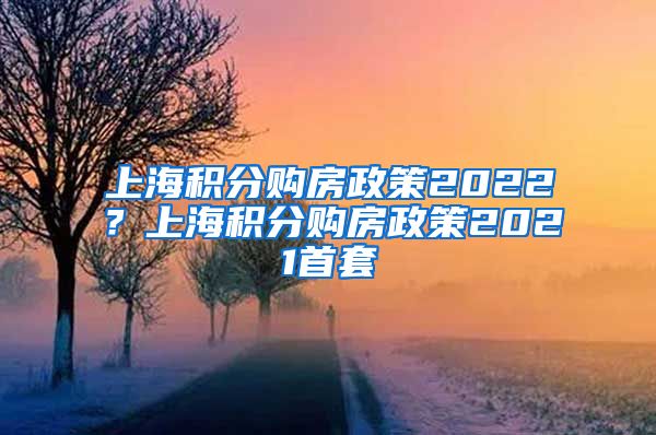 上海积分购房政策2022？上海积分购房政策2021首套