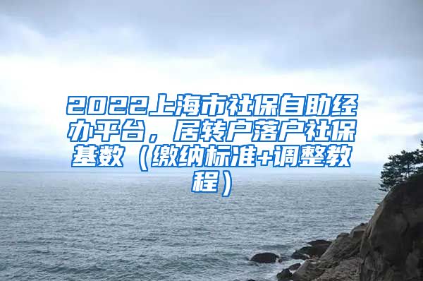 2022上海市社保自助经办平台，居转户落户社保基数（缴纳标准+调整教程）