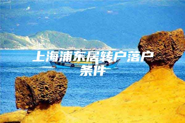 上海浦东居转户落户条件