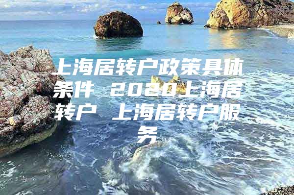 上海居转户政策具体条件 2020上海居转户 上海居转户服务