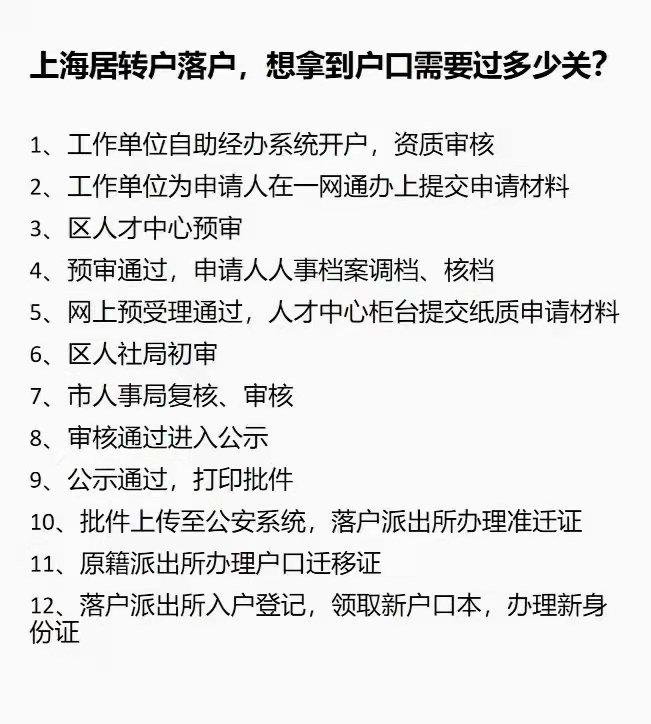 上海居转户落户细节你了解多少呢？