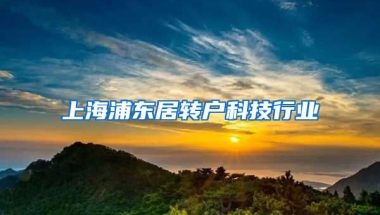 上海浦东居转户科技行业