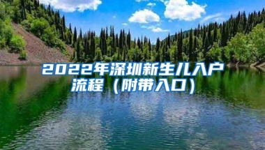 2022年深圳新生儿入户流程（附带入口）