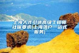 上海人才引进高级工程师社保要求(上海落户一站式服务)