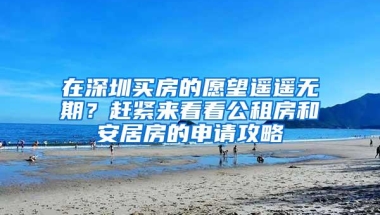 在深圳买房的愿望遥遥无期？赶紧来看看公租房和安居房的申请攻略