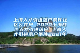 上海人才引进落户条件社区公共户 2020上海各区人才引进落户 上海人才引进落户条件2021年