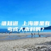 谁知道 上海哪里有考成人本科的？