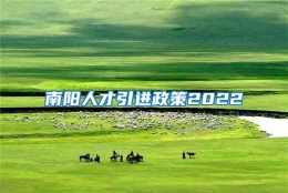 南阳人才引进政策2022