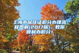 上海市居住证积分办理流程图解(2017版)，教你顺利办积分！