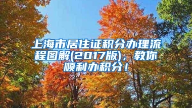 上海市居住证积分办理流程图解(2017版)，教你顺利办积分！