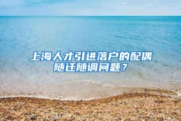 上海人才引进落户的配偶随迁随调问题？