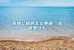 深圳公租房怎么申请，流程是什么