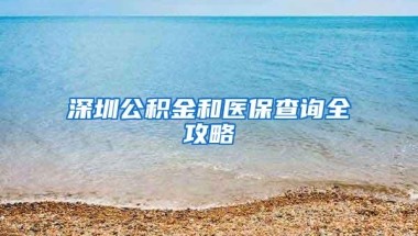 深圳公积金和医保查询全攻略