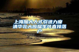 上海加大人才引进力度 清华北大应届生可直接落户