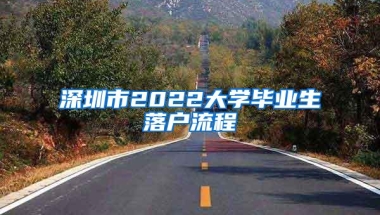 深圳市2022大学毕业生落户流程