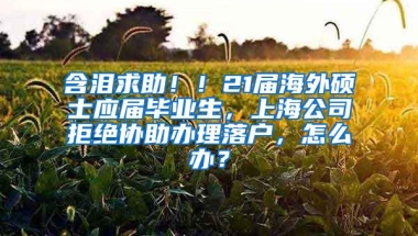 含泪求助！！21届海外硕士应届毕业生，上海公司拒绝协助办理落户，怎么办？