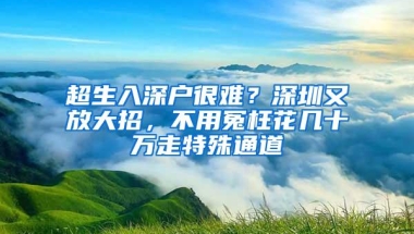 超生入深户很难？深圳又放大招，不用冤枉花几十万走特殊通道