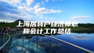 上海居转户经济师职称会计工作总结