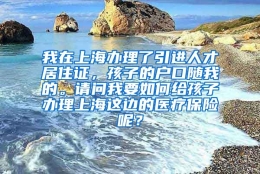 我在上海办理了引进人才居住证，孩子的户口随我的。请问我要如何给孩子办理上海这边的医疗保险呢？