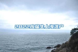 2022应届生上海落户