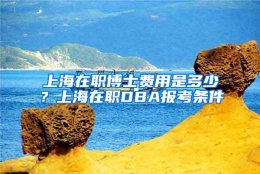 上海在职博士费用是多少？上海在职DBA报考条件