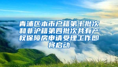 青浦区本市户籍第十批次和非沪籍第四批次共有产权保障房申请受理工作即将启动