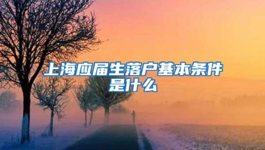 上海应届生落户基本条件是什么