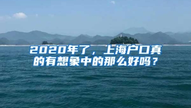 2020年了，上海户口真的有想象中的那么好吗？