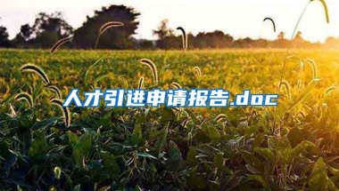 人才引进申请报告.doc