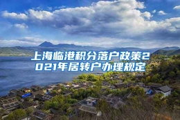 上海临港积分落户政策2021年居转户办理规定